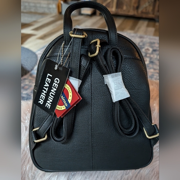 Great American Leather Works Mini Leather Backpack - Picture 1 of 9